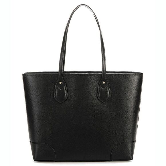 New! MICHAEL KORS Saylor Women's Large Black Leather Tote Handbag Bag - Picture 2 of 5